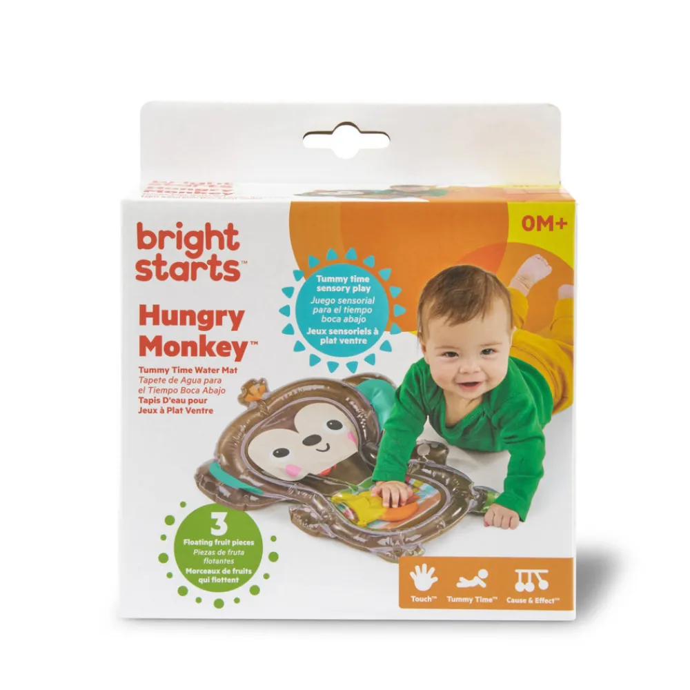 Bright Starts Hungry Monkey Aktivitetsmåtte med vand- Aktivitetslegetøj