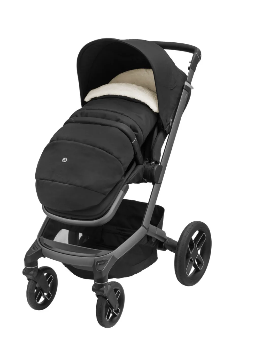 Maxi-Cosi 2-i-1 kørepose - Twillic Black- Køreposer