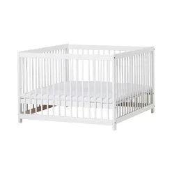 Hoppekids IDA-MARIE Kravlegård - hvid-Børn Rejsesenge & Kravlegårde