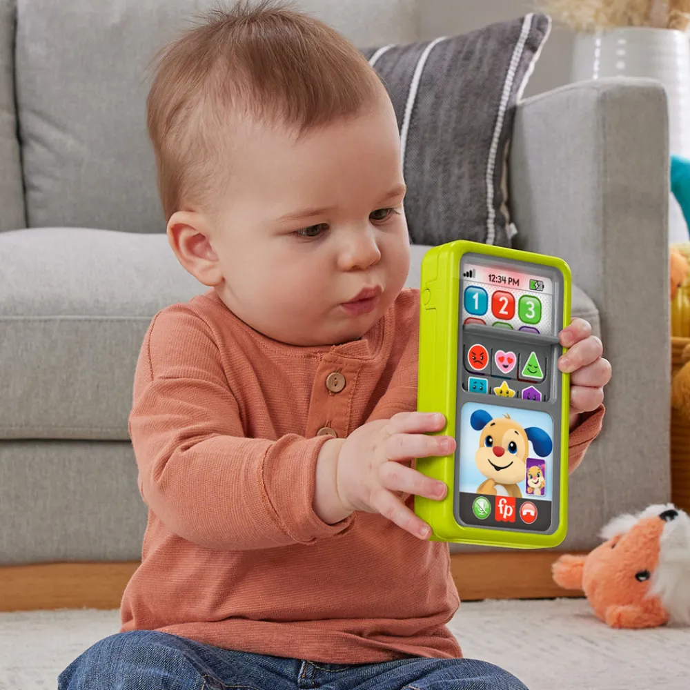 Fisher-Price 2-in-1 Slide to Learn Smartphone Nordics- Legetelefoner & -Tablets