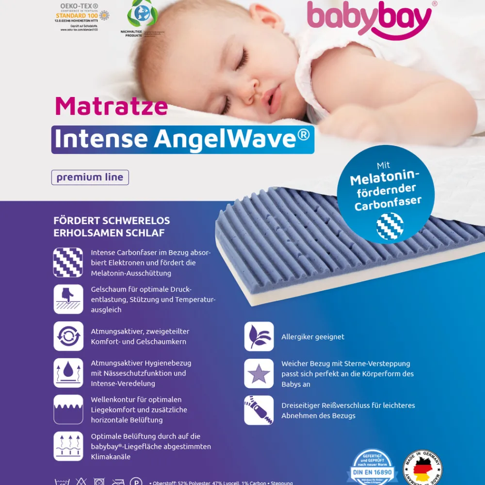 Babybay Intense AngelWave® madras til Orginal-Børn Madrasser