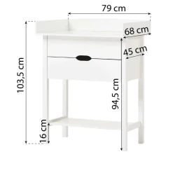 Hoppekids Isabella Puslereol - hvid-Børn Pusleborde|Pusleborde