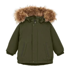 Color Kids Jakke m. Fake Fur - Grape Leaf- Vinterjakker & Bukser