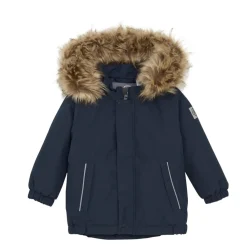 Color Kids Jakke m. Fake Fur - Total Eclipse- Vinterjakker & Bukser