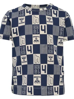 hummel Janus t-shirt - Black iris- T-Shirts & Toppe