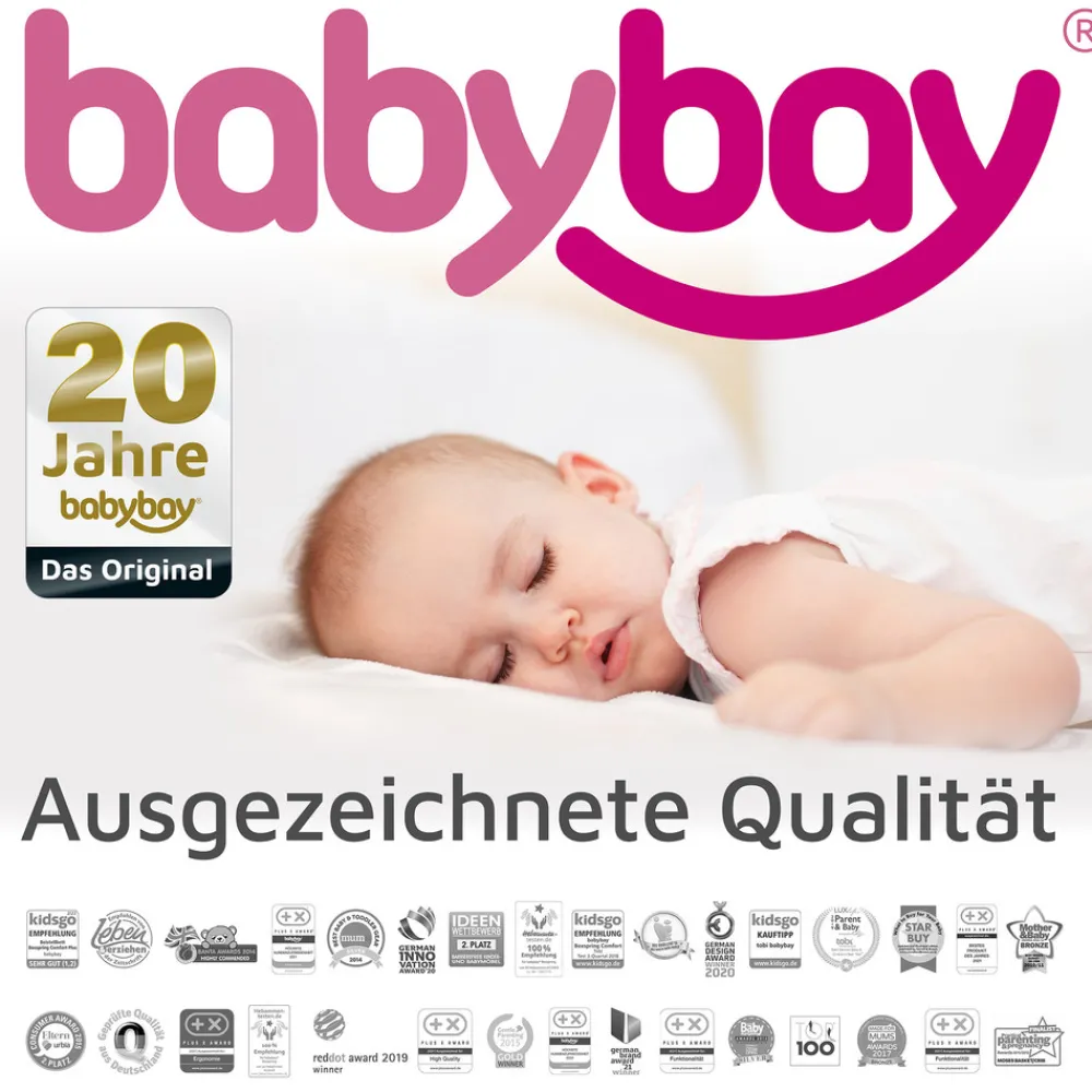 Babybay Jersey lagen, deluxe 2 stk. til Side by side seng orginal - hvid-Børn Lagner & Vådliggerlagner