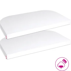 Babybay Jersey lagen, deluxe 2 stk. til Side by side seng Boxspring - hvid-Børn Lagner & Vådliggerlagner