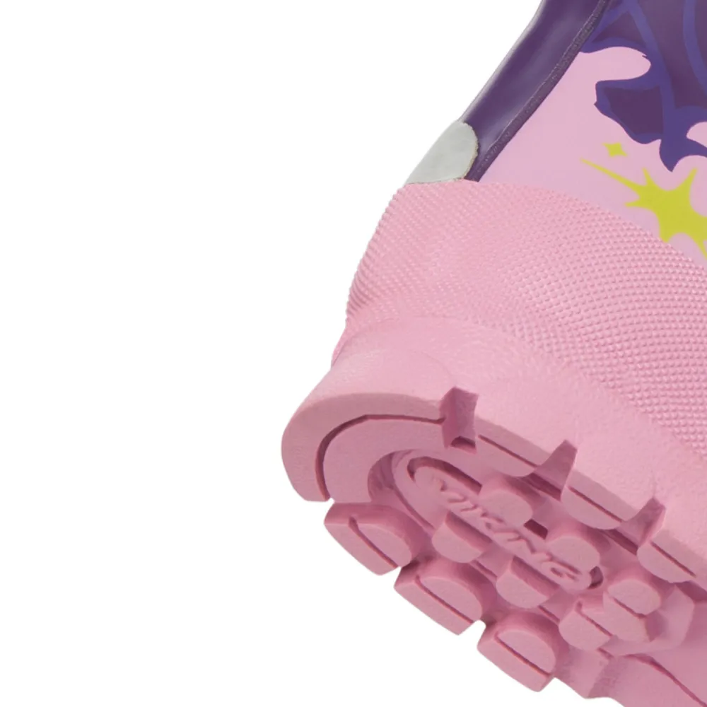 Viking Jolly print gummistøvle - Purple/Multi- Lange Gummistøvler