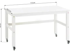 Hoppekids Jonas Skrivebord - hvid-Børn Børneborde & Stole