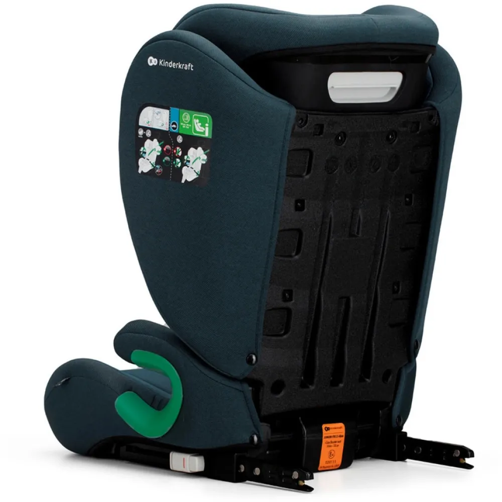 Kinderkraft Junior Fix 2 i-Size - harbor blue- Autostole 100-150 Cm (4-12 År)