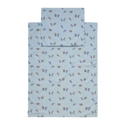 BeKids Junior Sengetøj 100x140, Dino Blue Fog-Børn Sengetøj