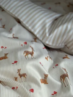 All By Voss Juniorsengetøj, Bambi Beige 100x140 cm-Børn Sengetøj