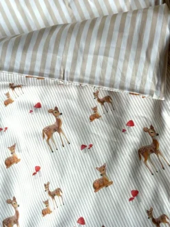 All By Voss Juniorsengetøj, Bambi Beige 100x140 cm-Børn Sengetøj