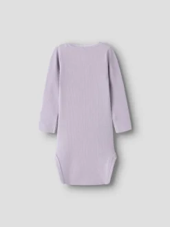 NAME IT Kab langærmet body - Lavender- Bodystocking Langærmet