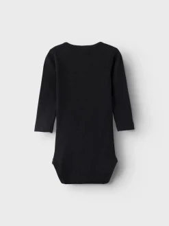 NAME IT Kab langærmet body NOOS - black- Bodystocking Langærmet