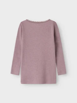 NAME IT Kab langærmet top - Elderberry- Bluser