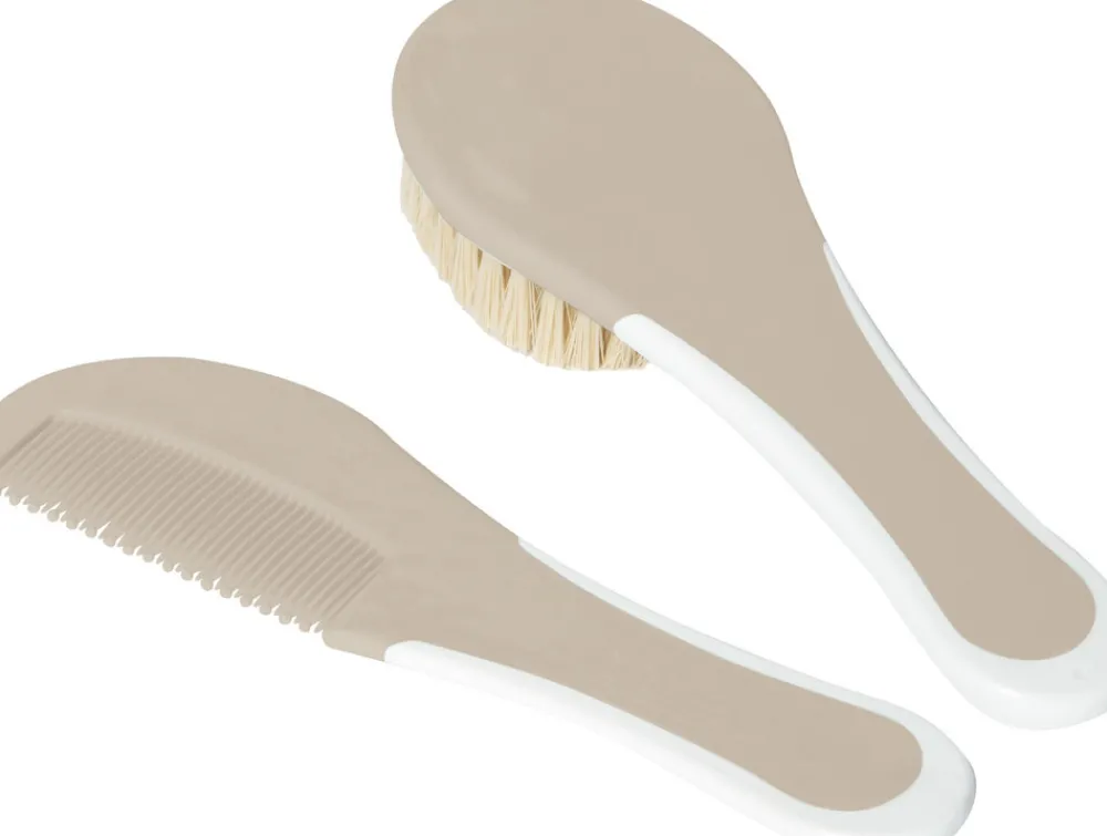 Bébé-Jou Kam & Børste - taupe- Plejeartikler Til Baby