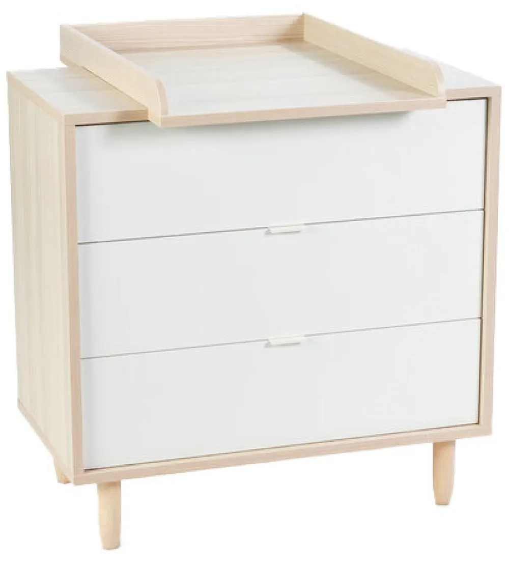 BeKids Karl starterpakke - seng, puslekommode og madras-Børn Pakkeløsninger|Pusleborde