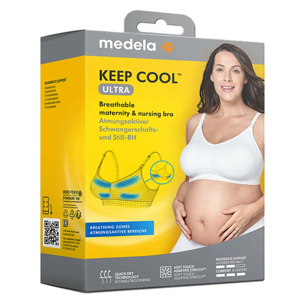 Medela Keep cool ultra-BH hvid L- Amme Bh'Er