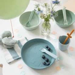 Done By Deer Kiddish skeer 4 stk. - lalee blå- Bestik