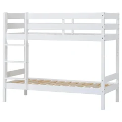 Hoppekids Køjeseng inkl. bund, Eco comfort 70x160 cm. - Hvid-Børn Juniorsenge