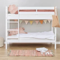 Hoppekids Køjeseng inkl. bund, Eco comfort 70x160 cm. - Hvid-Børn Juniorsenge