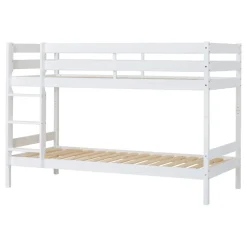 Hoppekids Køjeseng inkl. bund, Eco comfort 90x200 cm. - Hvid-Børn Juniorsenge