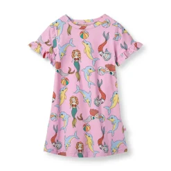 Småfolk Kjole kortærmet - Pink lavender- Kjoler