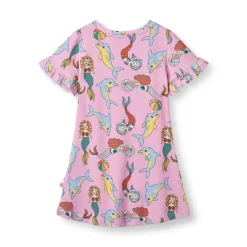 Småfolk Kjole kortærmet - Pink lavender- Kjoler