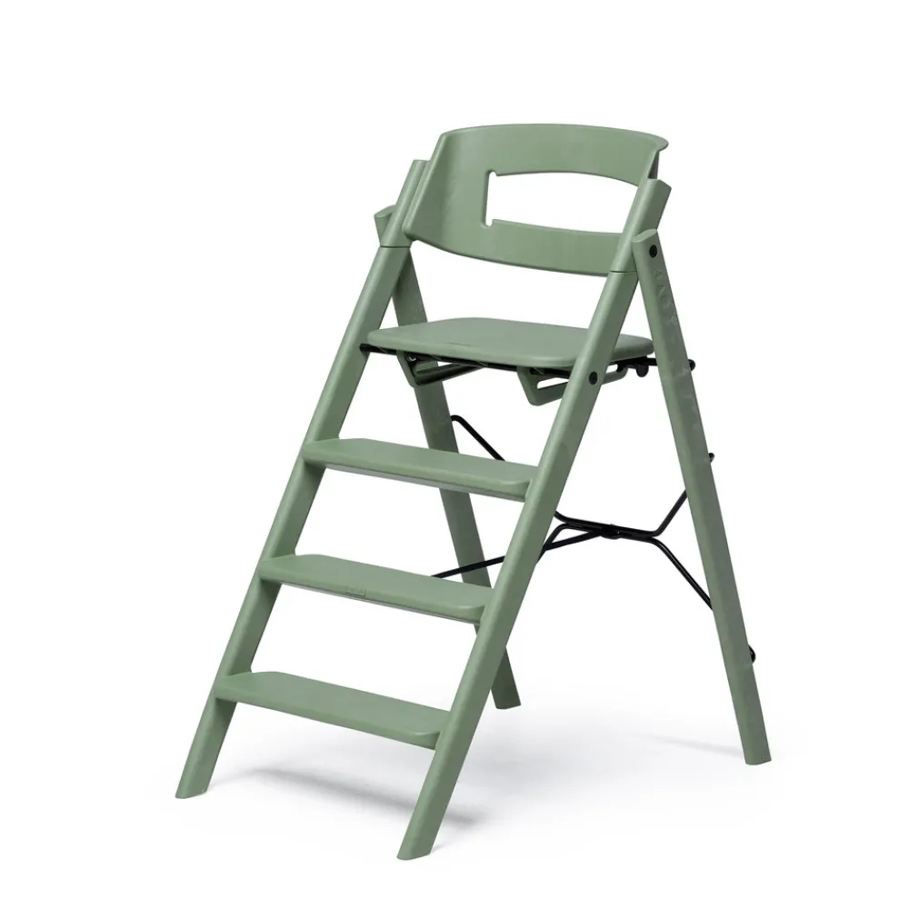 KAOS Klapp højstol foldbar - Genbrugsplast, grøn-Børn Højstole Uden Tilbehør