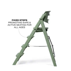 KAOS Klapp højstol foldbar - Genbrugsplast, grøn-Børn Højstole Uden Tilbehør