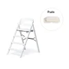 KAOS Klapp højstol foldbar bøg inkl. pude - hvid-Børn Højstole Med Tilbehør