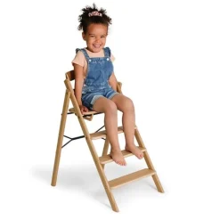 KAOS Klapp højstol foldbar eg inkl. pude - natur-Børn Højstole Med Tilbehør