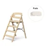 KAOS Klapp højstol foldbar genbrugsplast inkl. pude - sand-Børn Højstole Med Tilbehør