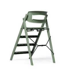 KAOS Klapp højstol foldbar genbrugsplast inkl. pude - grøn-Børn Højstole Med Tilbehør