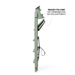 KAOS Klapp højstol foldbar genbrugsplast inkl. pude - grøn-Børn Højstole Med Tilbehør