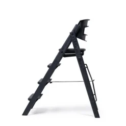 KAOS Klapp højstol foldbar genbrugsplast inkl. bøjle - sort-Børn Højstole Med Tilbehør