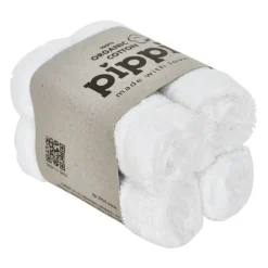 Pippi Økologiske Vaskeklude (4-Pak) - 100- Stofbleer & Klude|Tilbehør Til Bad & Pleje