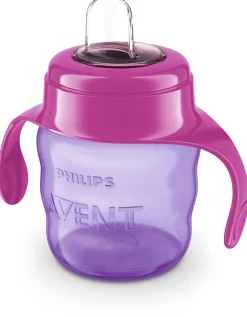 Philips Avent Kop med blød drikketud, 200 ml. - Lilla- Træningskopper Og Flasker