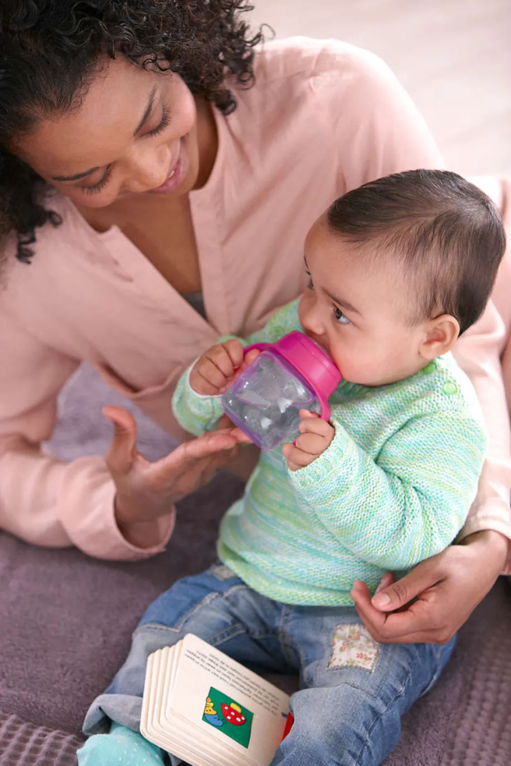 Philips Avent Kop med blød drikketud, 200 ml. - Lilla- Træningskopper Og Flasker