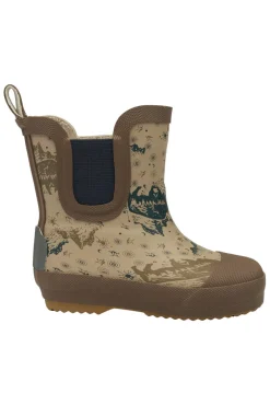 Mikk-Line Kort vinter Gummistøvle - AOP - Coriander- Korte Termostøvler