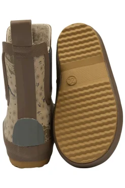 Mikk-Line Kort vinter Gummistøvle - AOP - Coriander- Korte Termostøvler