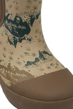 Mikk-Line Kort vinter Gummistøvle - AOP - Coriander- Korte Termostøvler