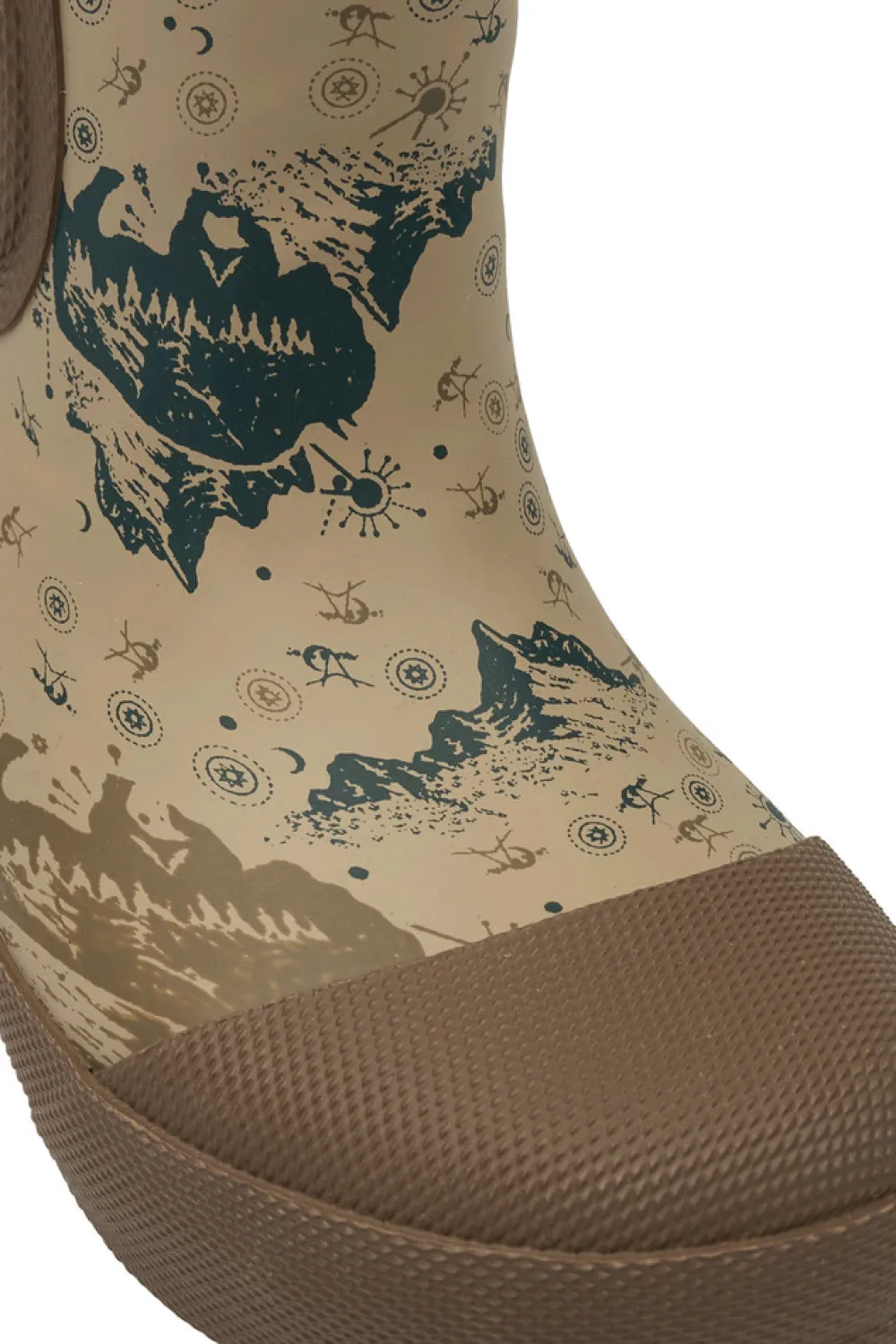 Mikk-Line Kort vinter Gummistøvle - AOP - Coriander- Korte Termostøvler