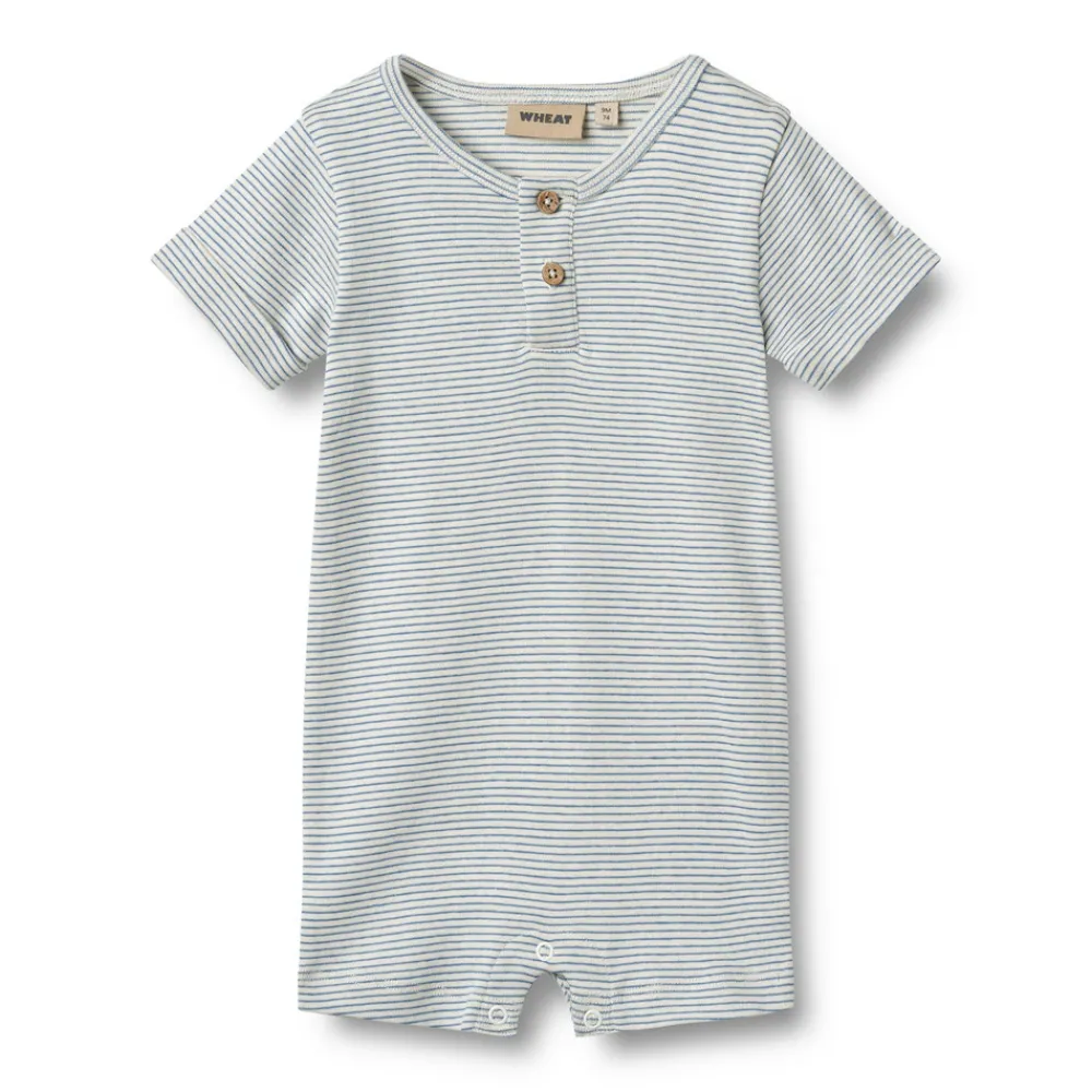 Wheat Kortærmet Jumpsuit Alfred - 1048- Heldragter U. Fod