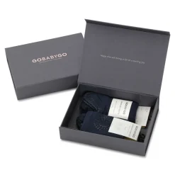 GOBABYGO Kravle start pakke - Navy blue- Skridsikre Strømper|Strømpebukser