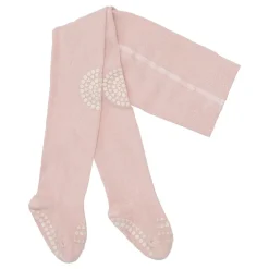 GOBABYGO Kravle Strømpebukser Bambus - Soft pink- Skridsikre Strømper|Strømpebukser
