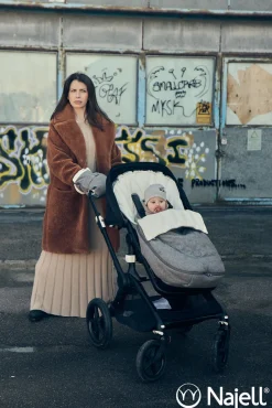 Najell Kørepose - stormy grey- Køreposer