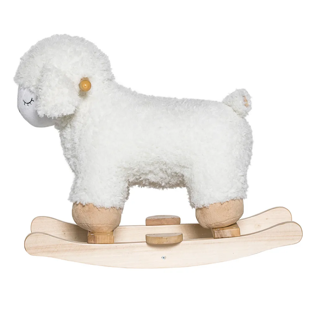 Bloomingvillemini Laasrith Gyngehest, hvid- Hoppedyr & Gyngeheste