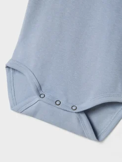 Lil' Atelier Lalo tab kortærmet slim body - ZEN BLUE- Bodystocking Kortærmet